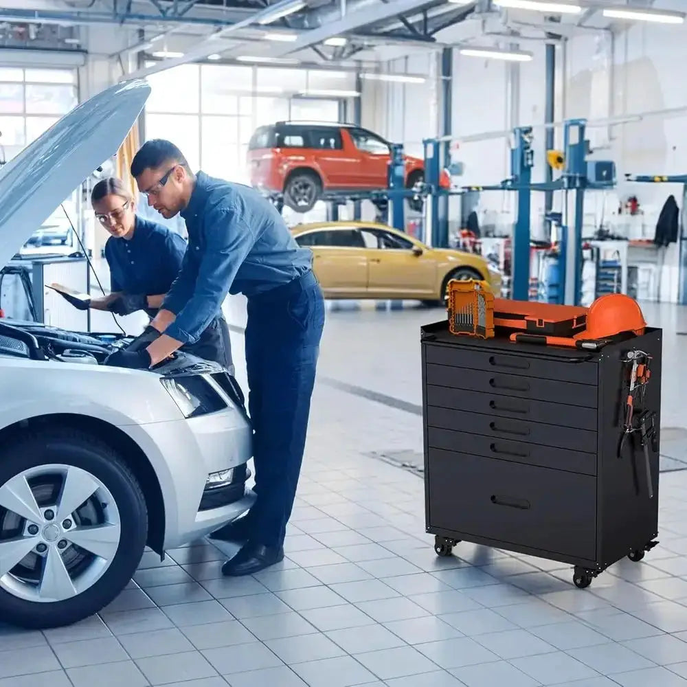 29.5" W Rolling Tool Cabinet with Metal Garage Storage Cabinet on Wheels, Locking Rolling Tool Chest or Workshop, Heavy Duty Too from PriceLows™