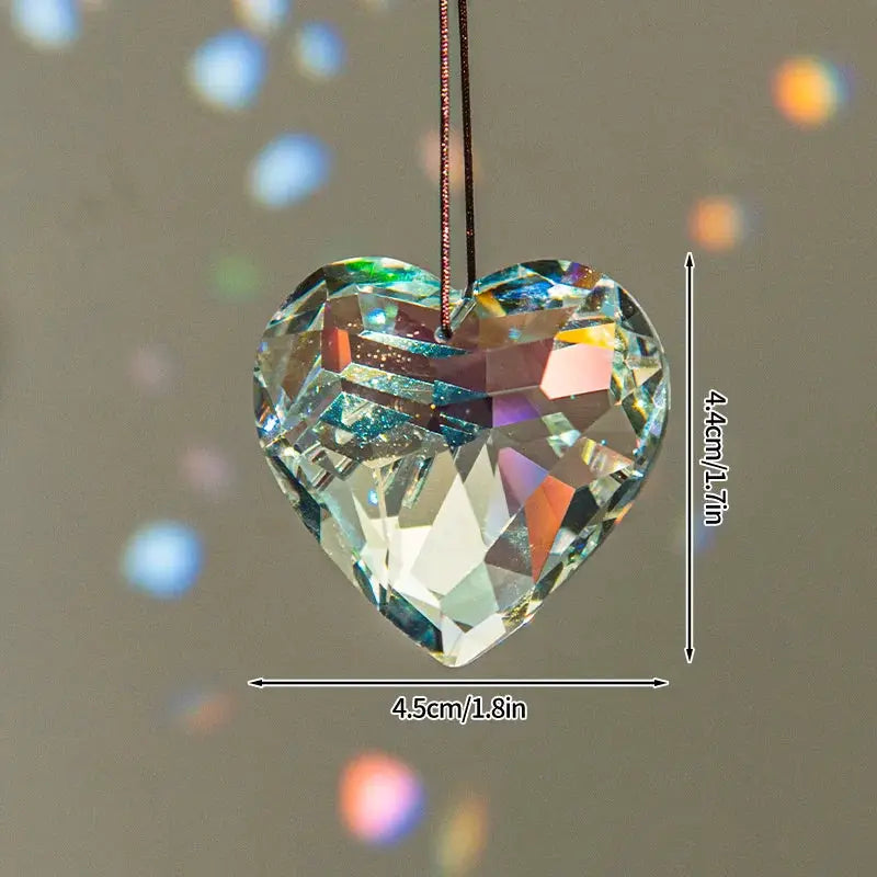 Crystal Suncatcher Moon Star Rainbow Sun Catcher Wind Chime Pendant Sun Catcher Pendants Outdoor Garden Yard Hanging Decor from PriceLows™