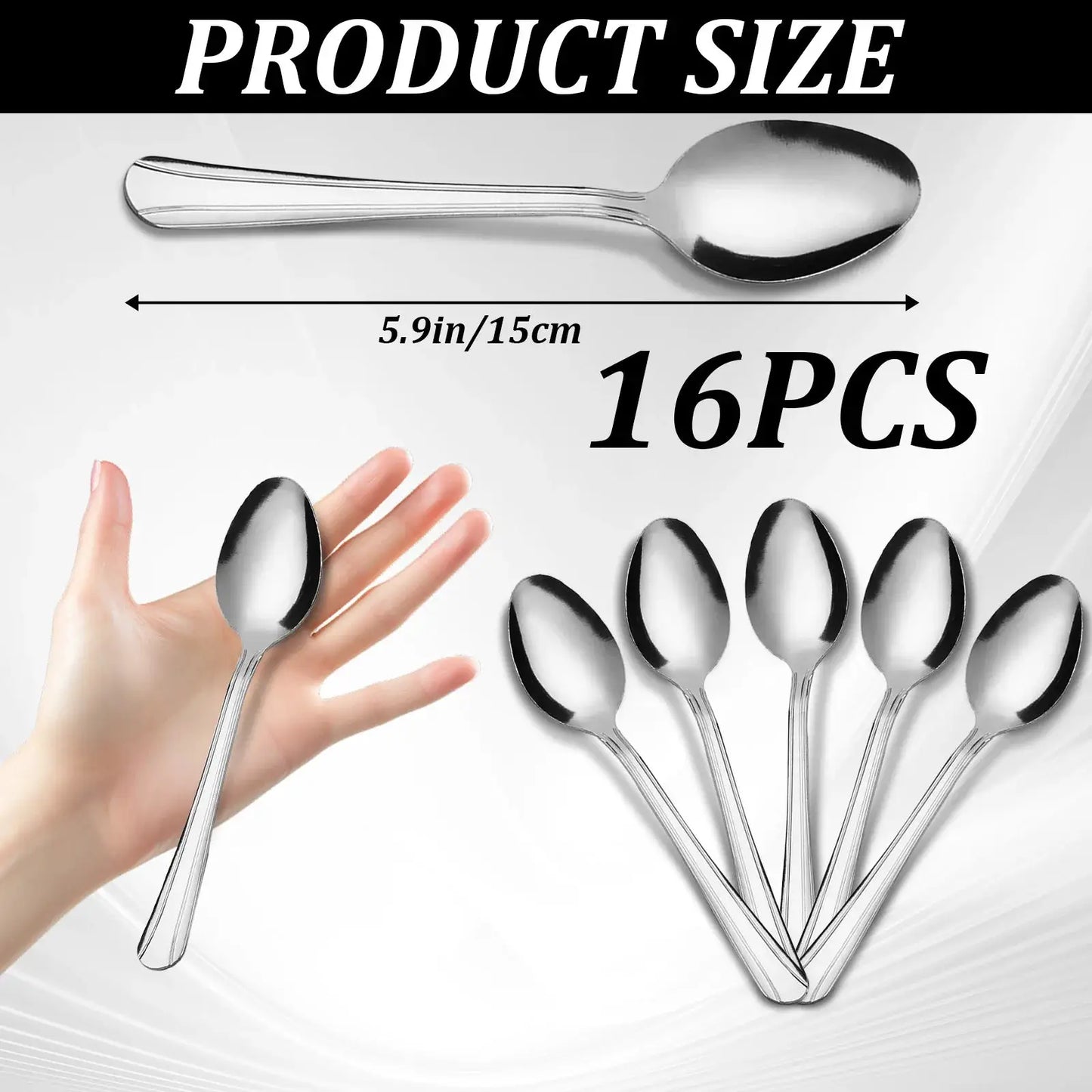 KOOMADE 16/36/60Pcs Stainless Steel Flatware Set, Mirror Polished Knives Forks Spoons, Dishwasher Safe for Home Holiday Dinner Gift from PriceLows™