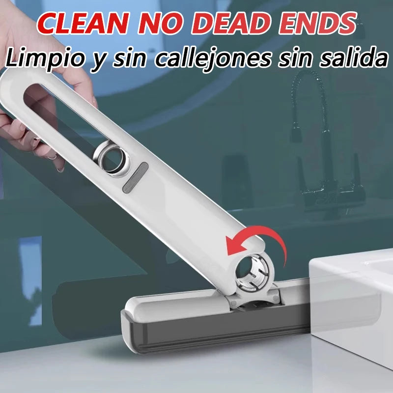 Mini squeezable mop with powerful folding design. Household cleaning tool. No hand washing required. Strong water absorption. from PriceLows™