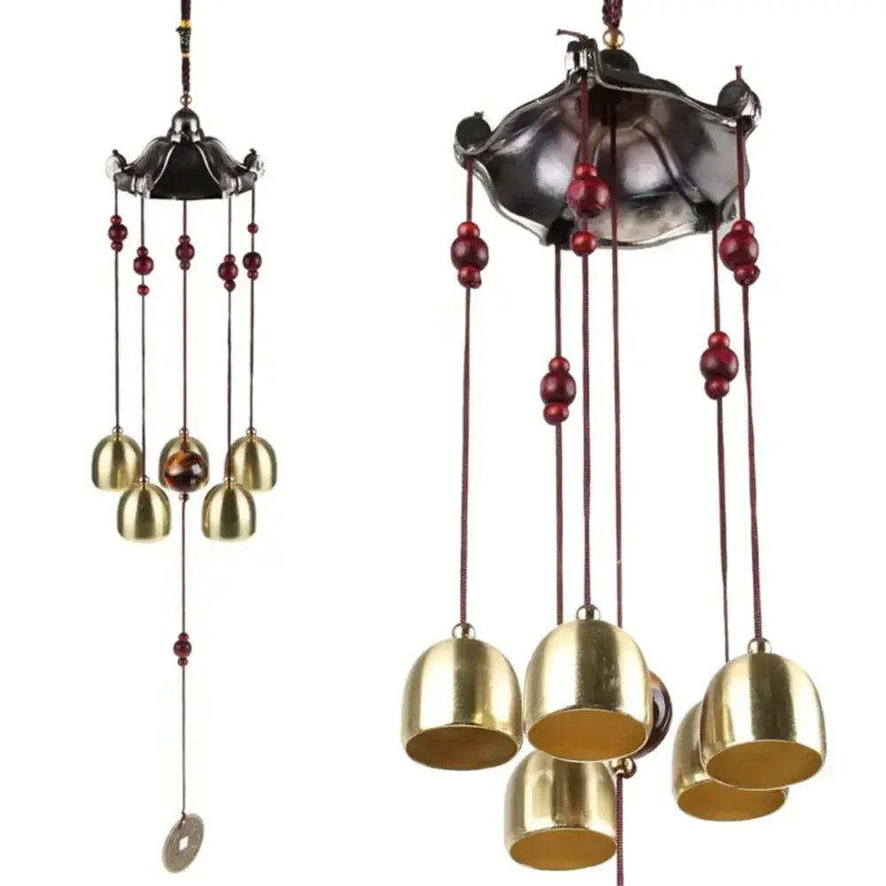 Wind Chime Angel Metal Aluminum Tubes Bell Wind Chime Creative Hollow Home Garden Wall Hanging Decoration Handmade Gift from PriceLows™