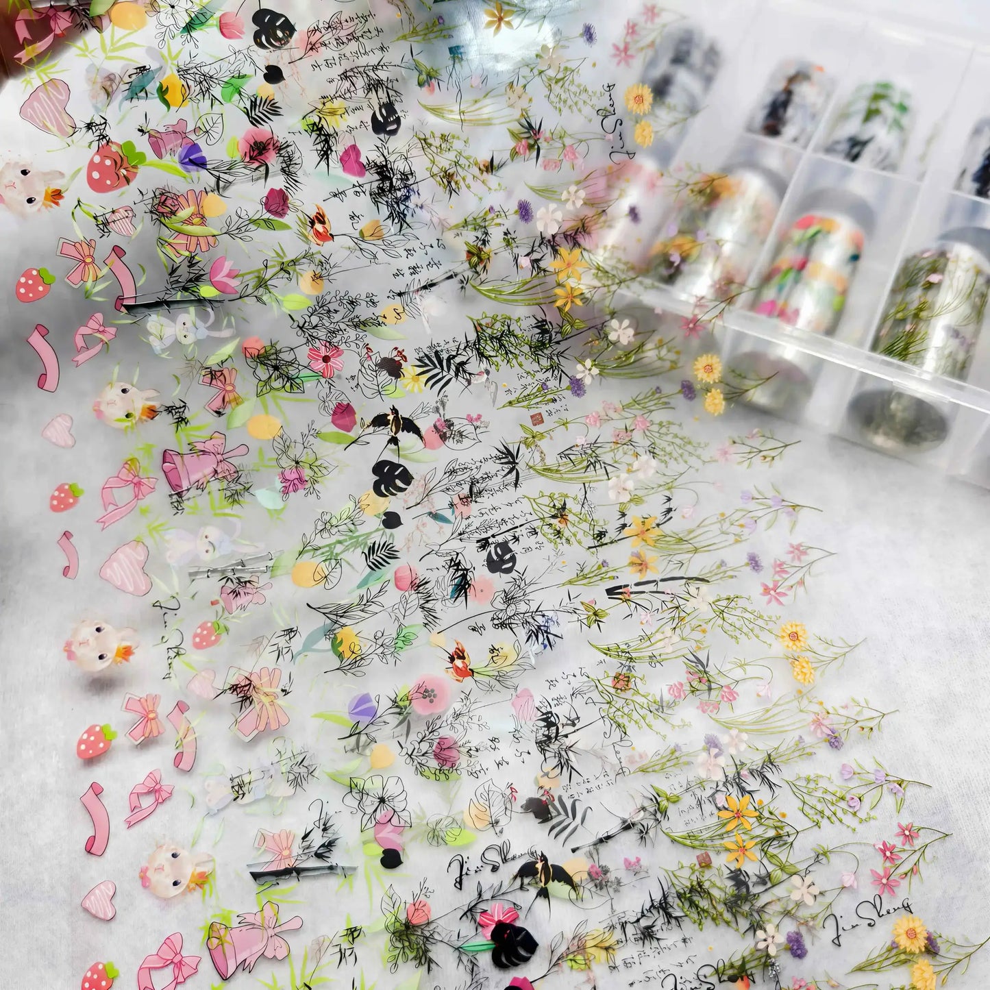 10Rolls Halloween Flower Plaid Angel Marble Bow Nail Foils Transfer Paper Nail Art Stickers Decal Nails Decoration from PriceLows™