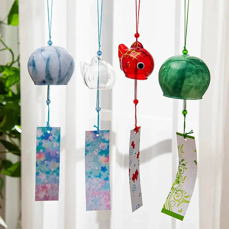 Stained Glass Wind Chimes Small Golden Fish Wind Chimes Can DIY Hand-painted Outdoor Hanging Ornaments Birthday Gift Crafts from PriceLows™