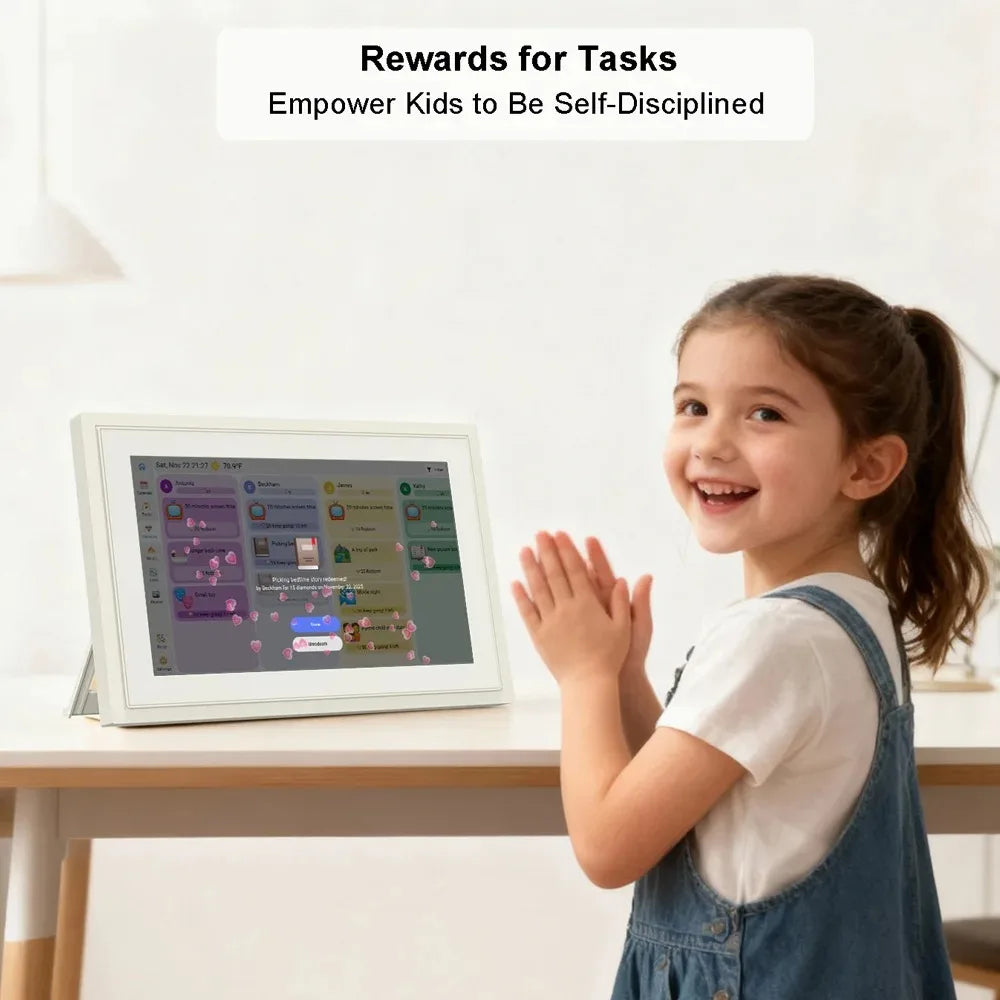 Smart Digital Photo Frame | 10.1 Inch Touch Screen | Auto Rotate