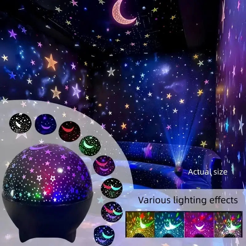 RGB Starry Sky Projection Lamp Bedroom Party Atmosphere Light from PriceLows™