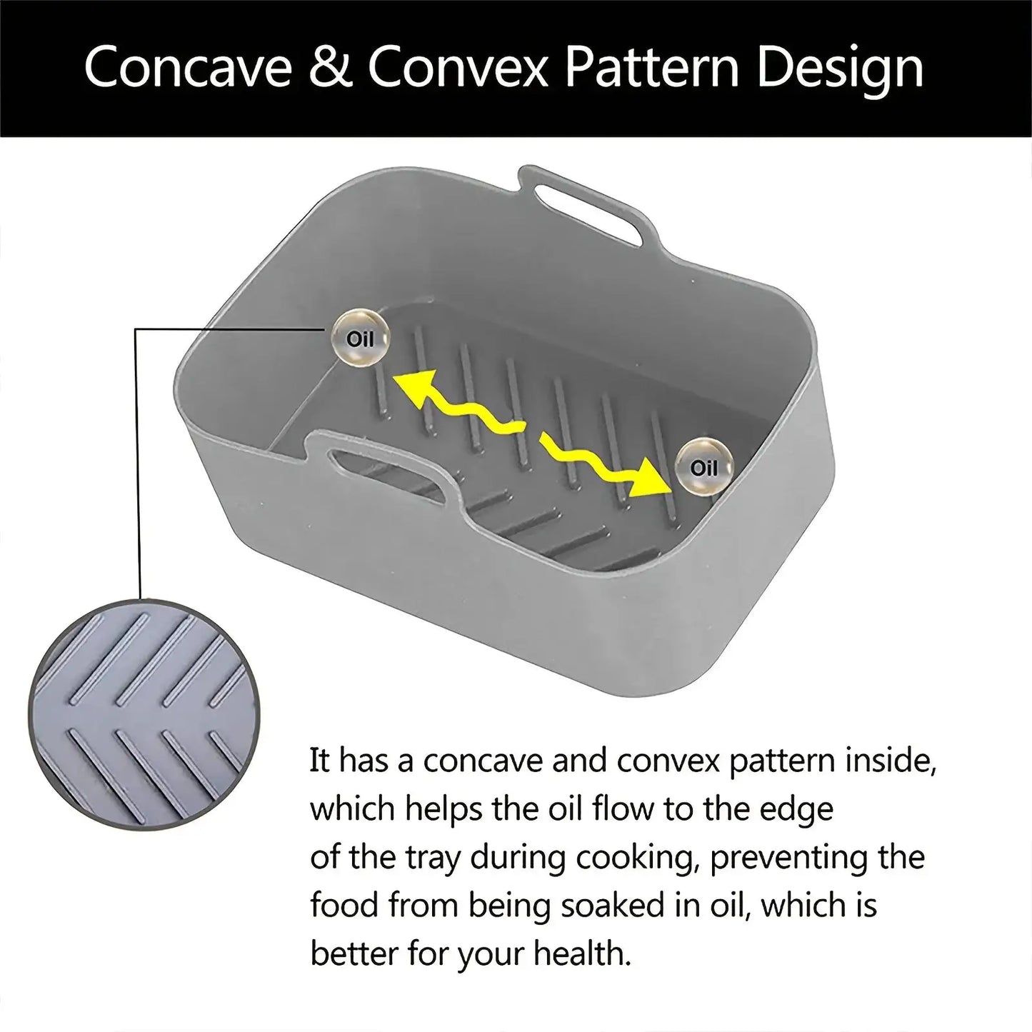 Air Fryer Silicone Tray Liner | Ninja Dual Basket | Reusable | 1 To 2 Pack