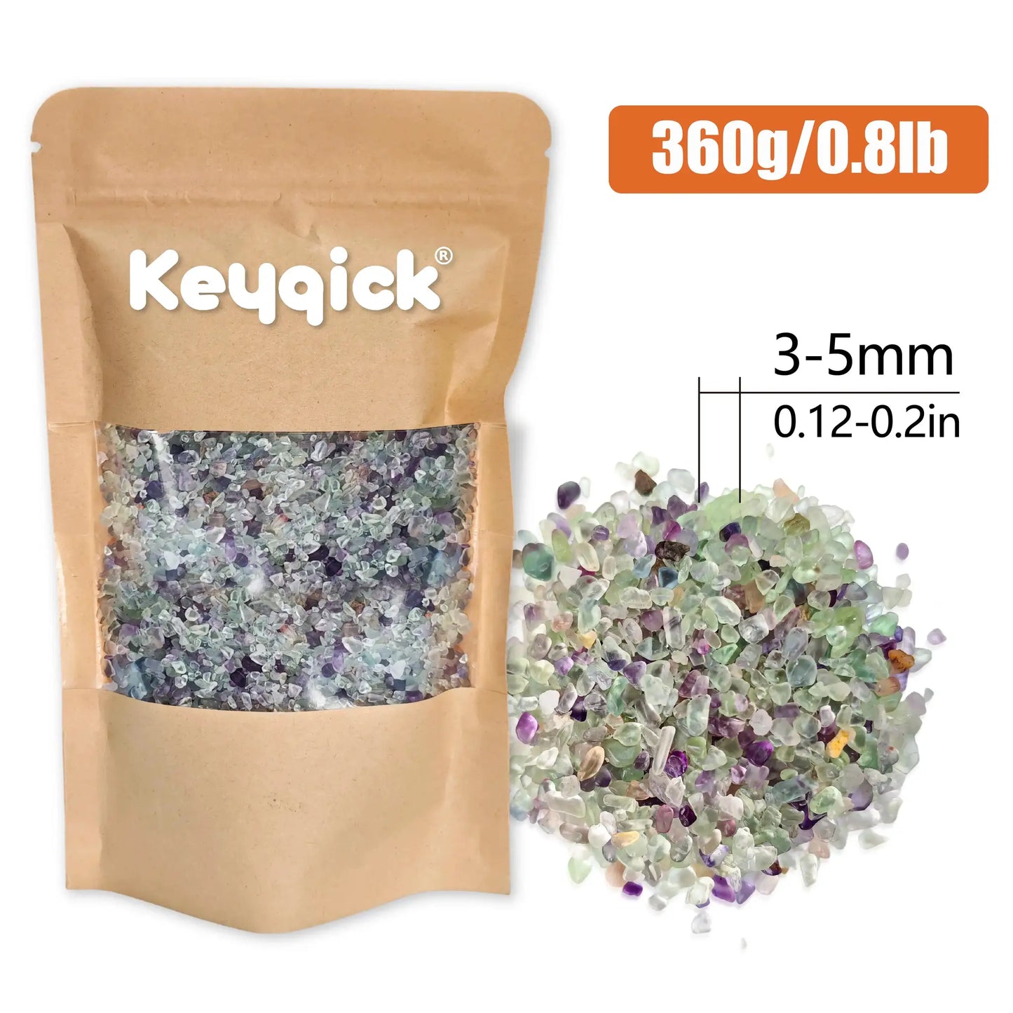 Natural Fluorite Fragments | 360g Net Weight | Rough Cut Edges | Versatile Gravel