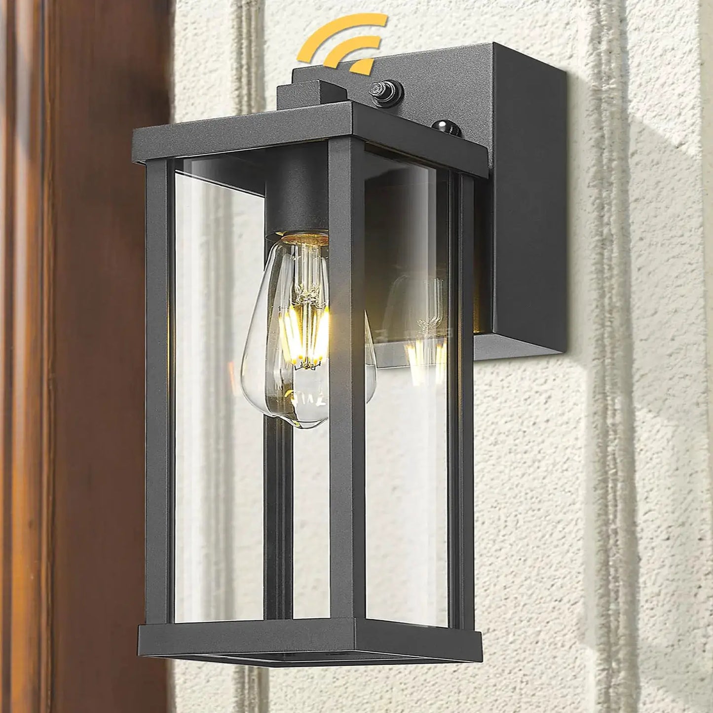 Porch Light With GFCI Outlet Dusk To Dawn Outdoor Light Exterior Lighting Fixtures Wall Mount For House Patio Garage Hallway from PriceLows™