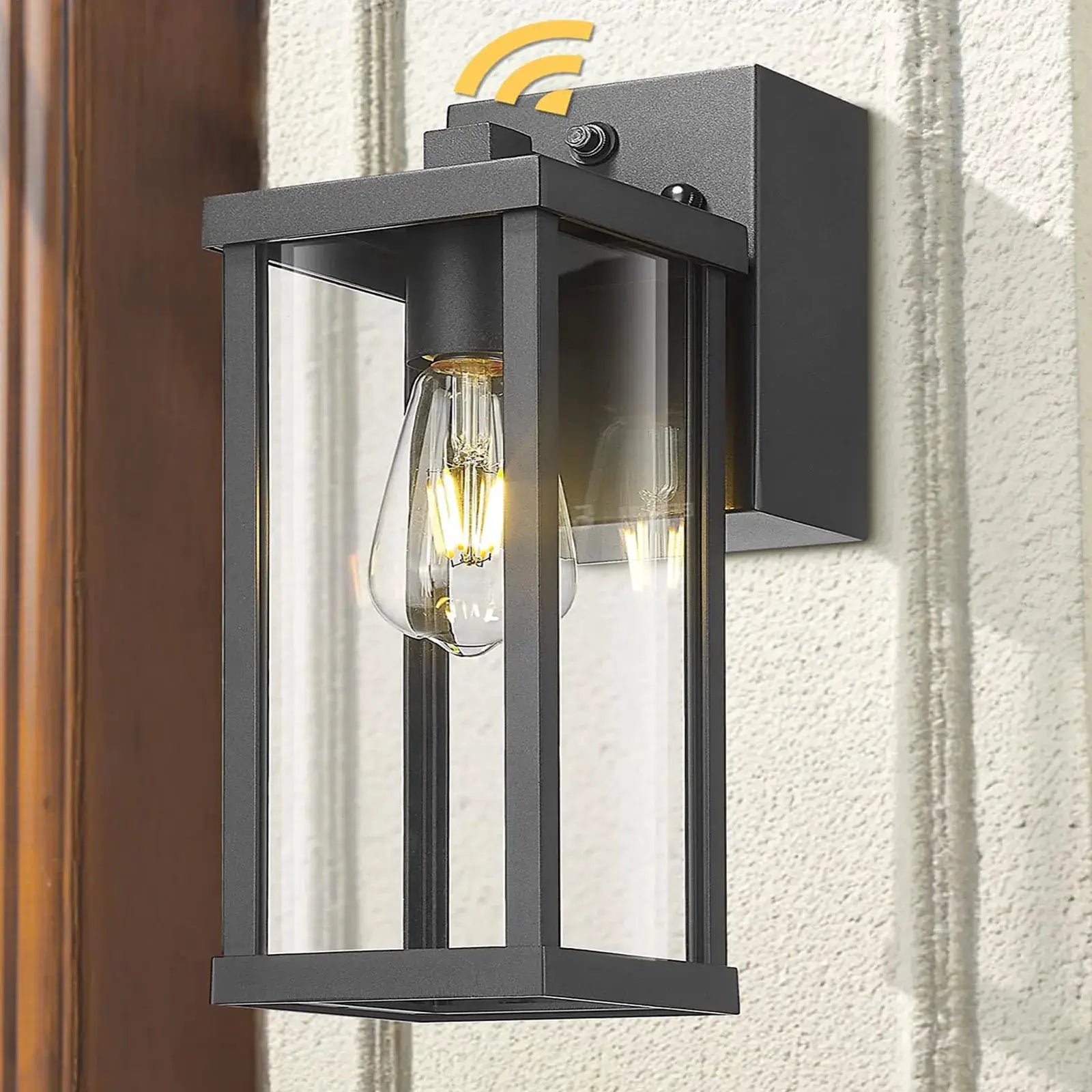 Porch Light With GFCI Outlet Dusk To Dawn Outdoor Light Exterior Lighting Fixtures Wall Mount For House Patio Garage Hallway from PriceLows™
