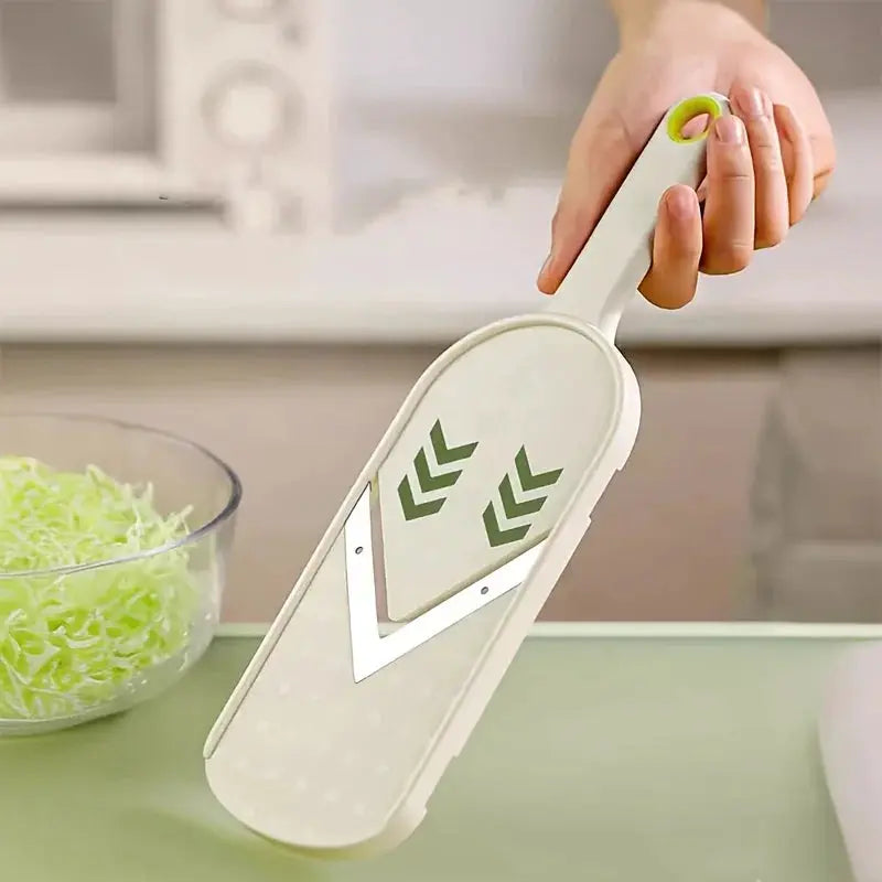 Vegetable Slicer Grater | Stainless Steel Blades | Adjustable Thickness Settings
