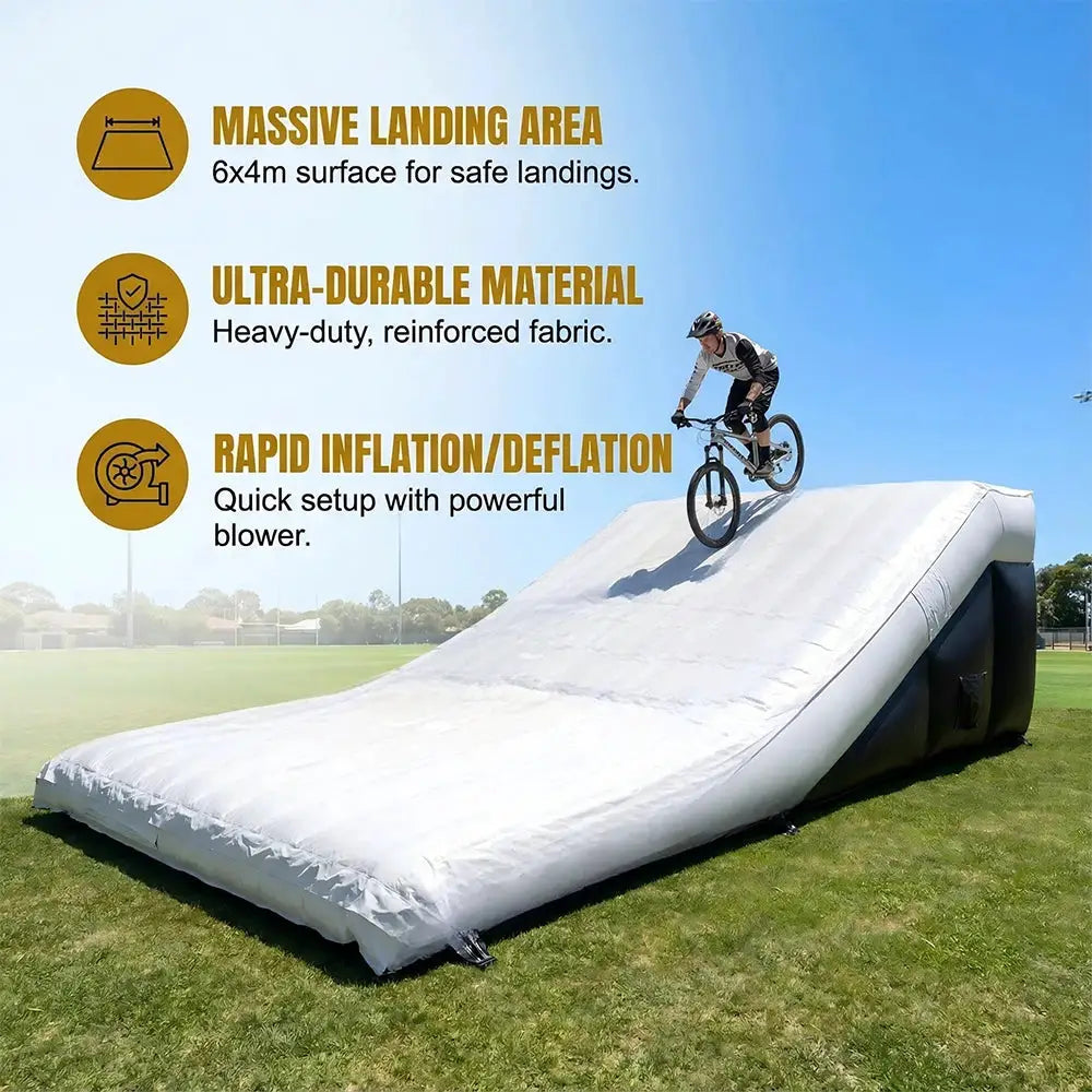 Commercial Duty PVC Inflatable Youth NextStep Airbag Landing Outdoor Stunt Landing Airbag Ramp for MTB BMX Action Sports from PriceLows™
