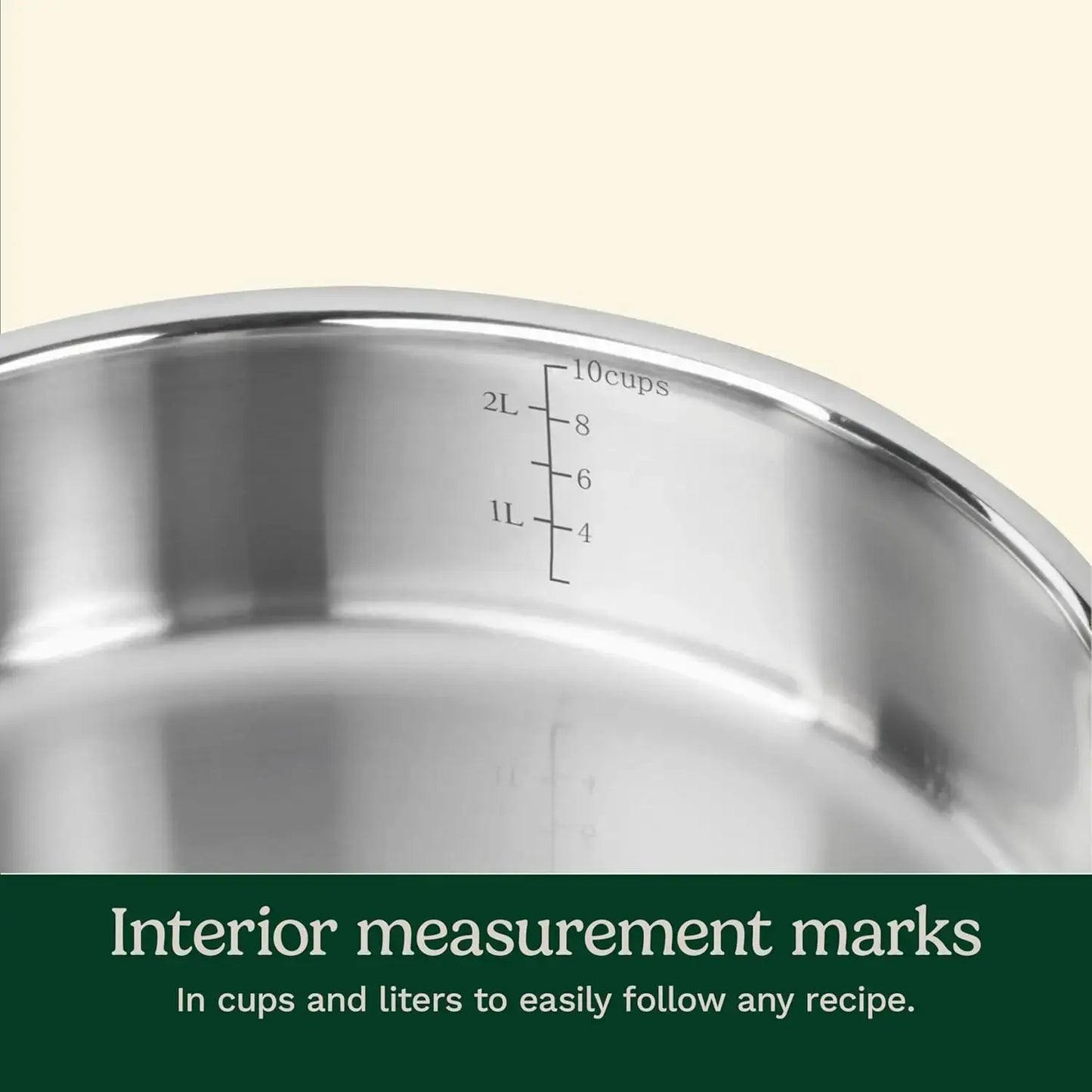 10-Piece Stainless Steel Cookware Set with Pots and Pans for Home Kitchen from PriceLows™