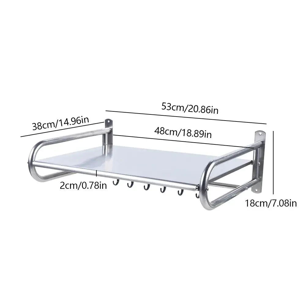 Microwave Oven Rack Stainless Steel Microwave Oven Shelf Wall-Mounted Kitchen Shelf Kitchen Shelves Counter from PriceLows™
