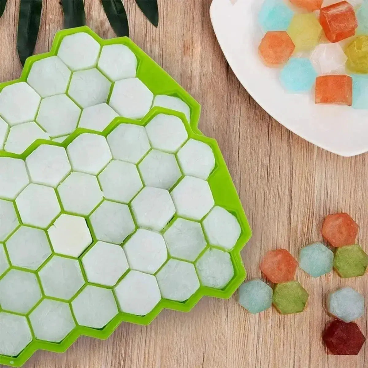 Honeycomb 37-Grid Ice Cube Tray, Silicone DIY Ice Mold (Lid Not Included) for Drinks, Cocktails & Kitchen Use from PriceLows™