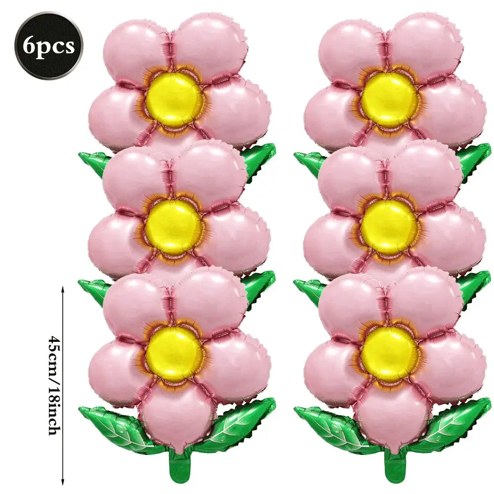 Wildflower Party Supplies | Spring Flower Banner And Plates | Napkins And Balloons
