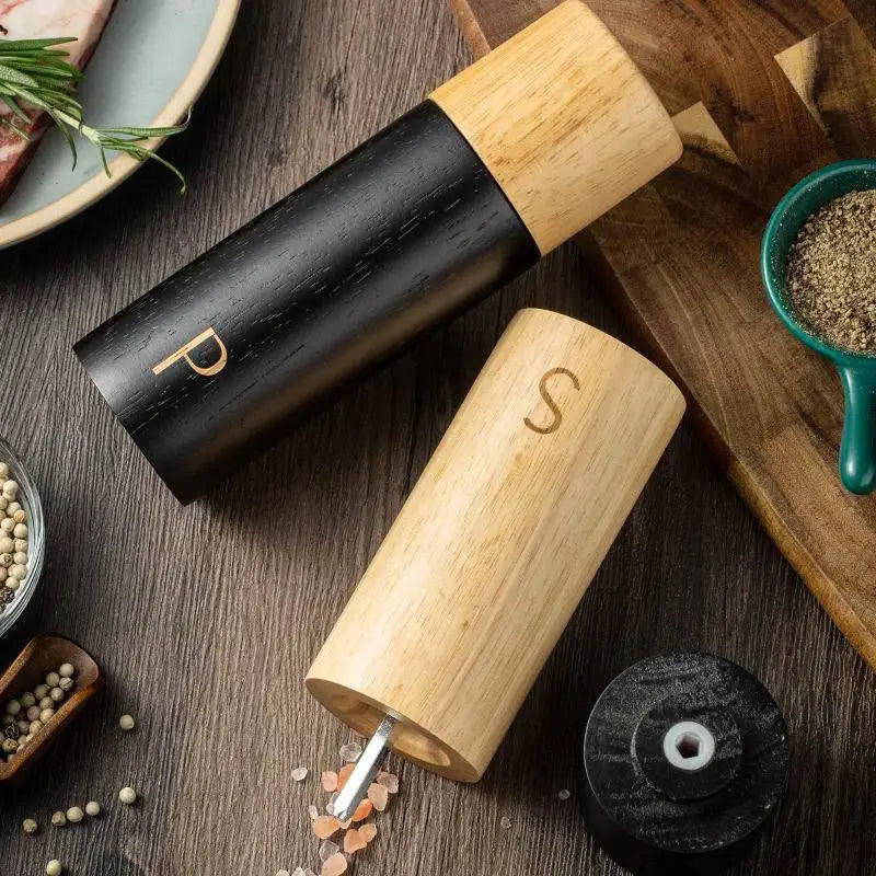 Salt And Pepper Grinder Set | 7 Inch | Adjustable Ceramic Coarseness | JT323
