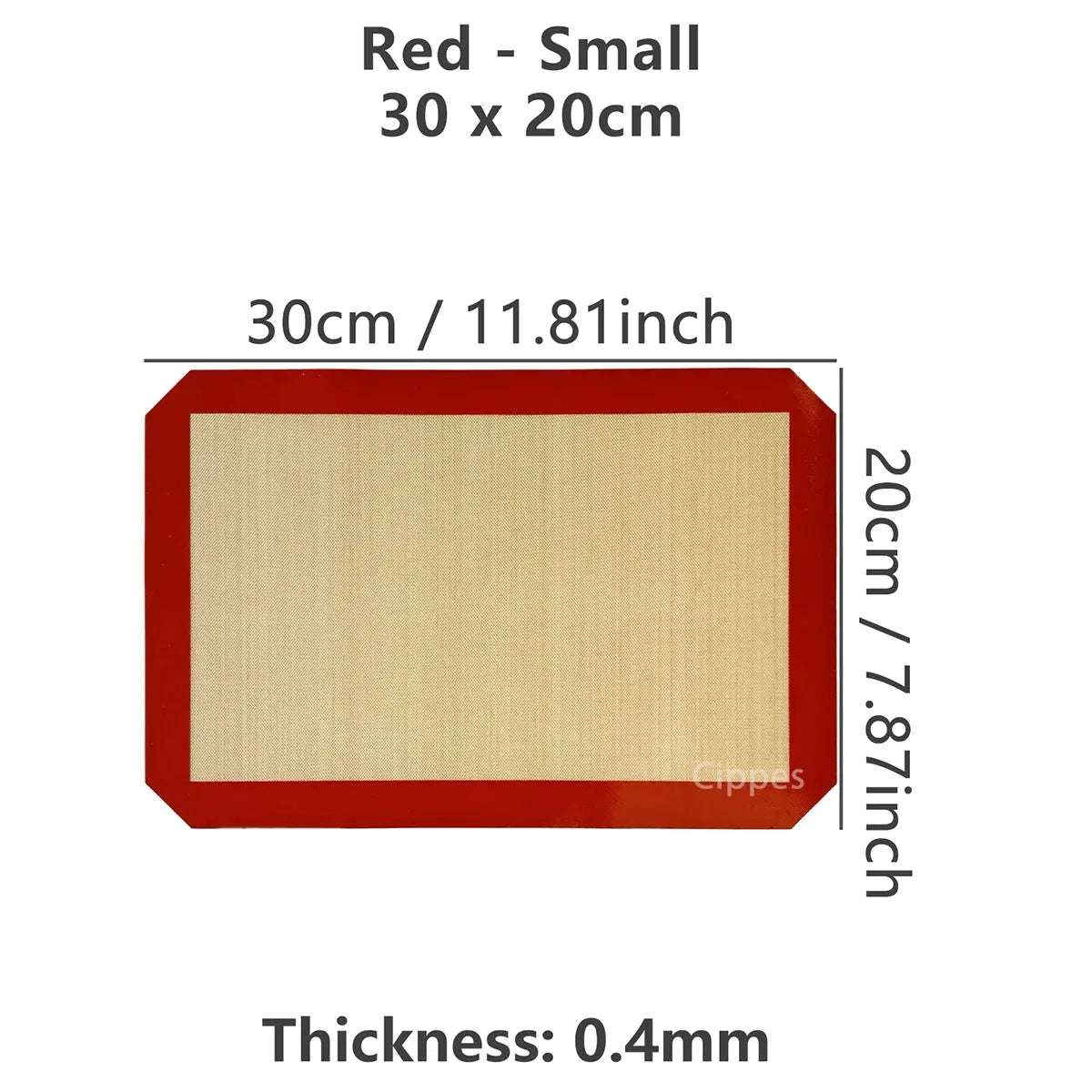 Silicone Baking Mat | 0.4mm Thick | Reusable Nonstick Bakeware | 1pc