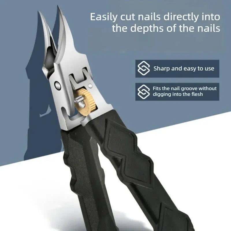 Nail Clipper | Angled Design | Lock Switch Stainless Steel | One Size