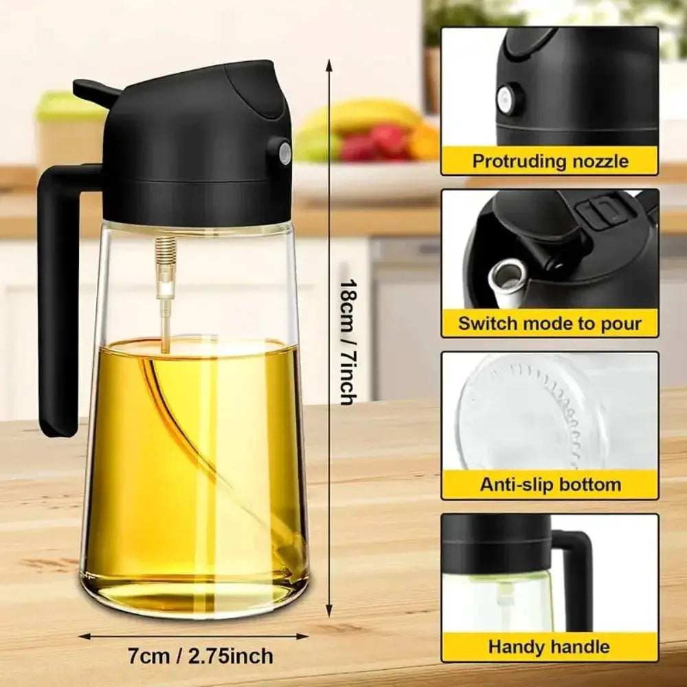 Olive Oil Sprayer | 470ml Capacity | Glass Construction | 16oz/470ml