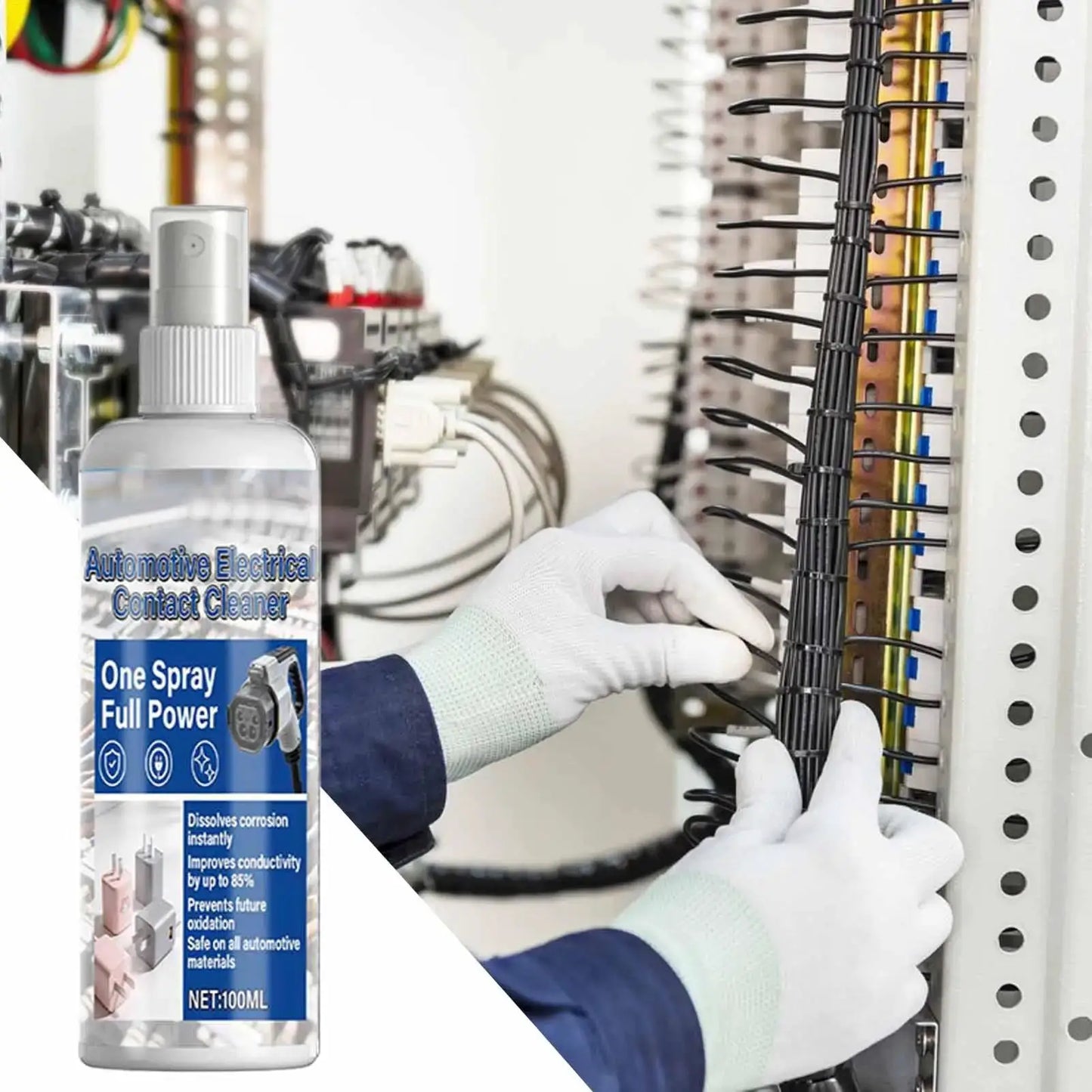 100ml Fast-Drying Electronics Cleaner Spray Electrical Contact Cleaner for Car Plugs Battery Terminal Circuit Boards from PriceLows™