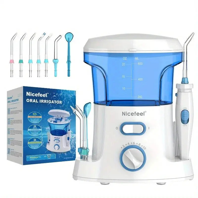 Water Flosser | 600ml Reservoir | 10 Pressure Settings | Includes 7 Tips