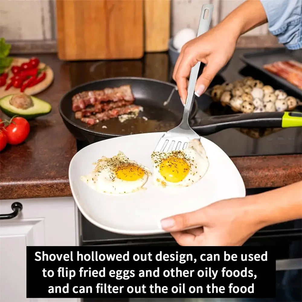 2pack Spatulas Set Stainless Steel Silver Slotted Turner and Solid Turner BBQ Spatulas Cooking Utensils for Fish, Eggs, Pancakes from PriceLows™