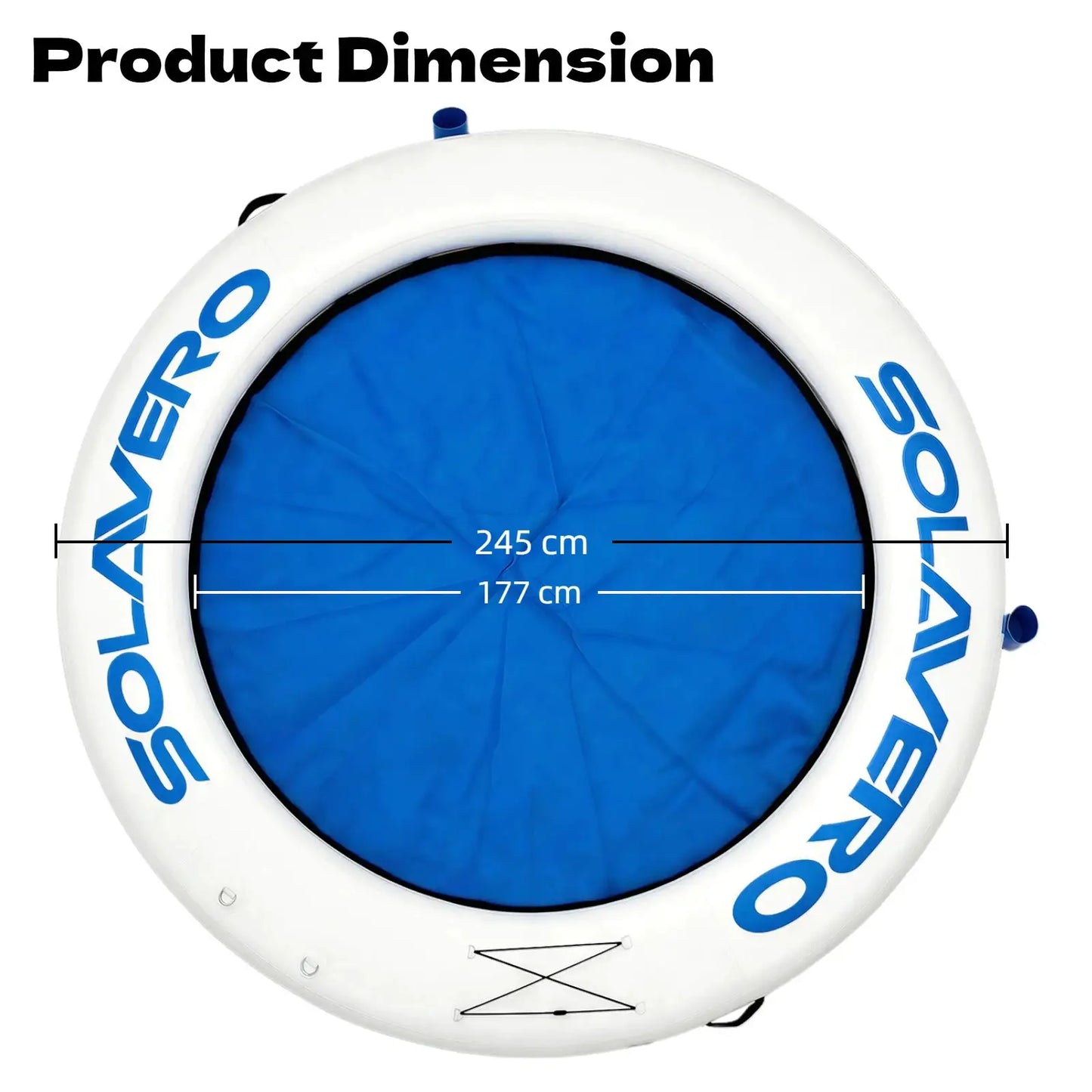 Inflatable Water Floating Platform | 8ft Round | 660 Lbs Capacity | 3-4 Person