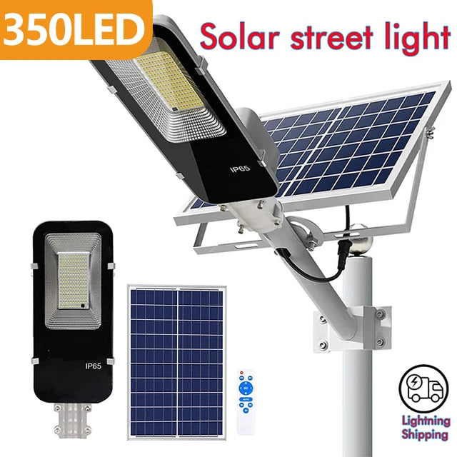 200W Powerful Solar Light Outdoor Solar Street Light 6000mah Waterproof Automatic Dusk to Dawn Street Light For Garage Garden from PriceLows™