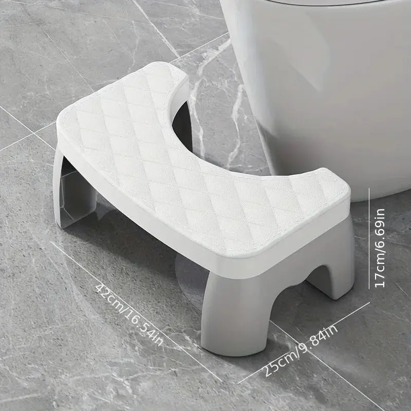 Adjustable Non-Slip Squat Stool for Toilet, Bathroom Step Stool with Anti-Skid Base - Portable & Space-Saving for Home/Travel from PriceLows™