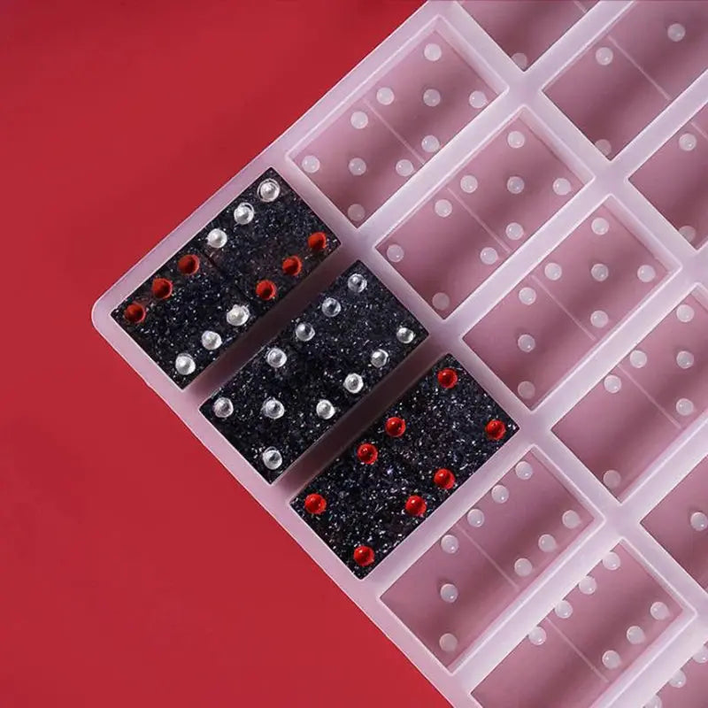 Resin Domino Mold | 28-Grid Silicone | For Crafts And Jewelry | DIY