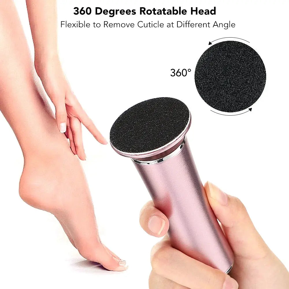 Electric Foot Callus Remover Foot Care File Leg Heels Remove Dead Skin Pedicure Tool Set Foot Grinder & Replacement Sandpaper from PriceLows™