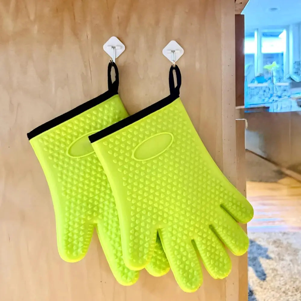 Silicone Oven Gloves | Extreme Heat Resistant | BBQ Grill Pit