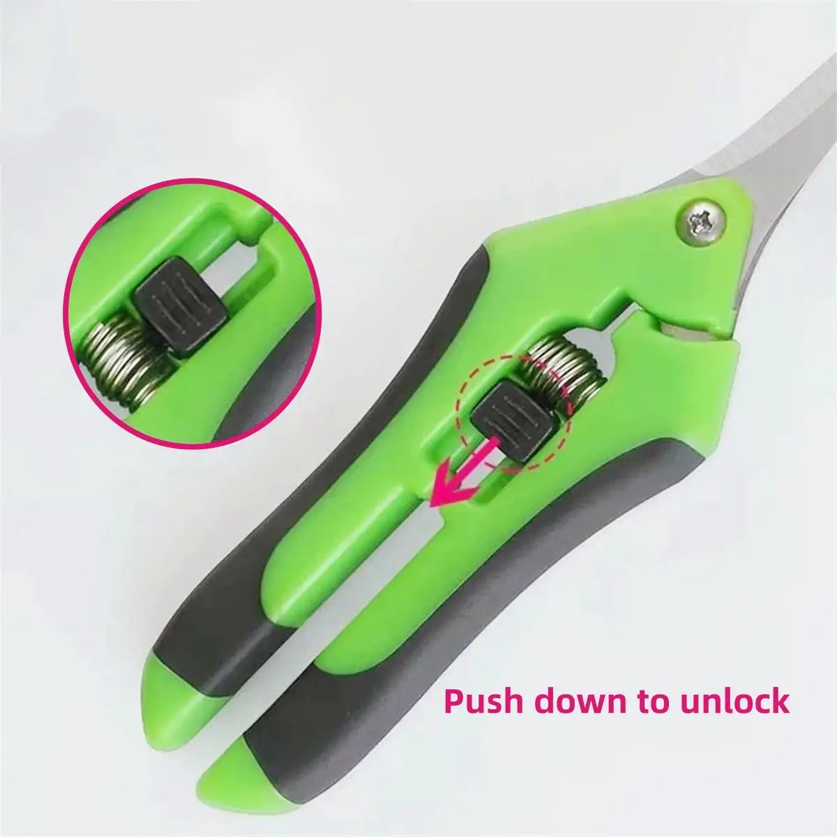 Stainless Steel Pruning Shears | 165Mm Blades | Straight And Bent Head