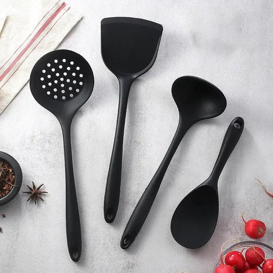 1-4Pcs Non-Stick Spatula Shovel Soup Spoon Colander Rice Scoop Silicone Cooking Utensils Set Heat Resistant Kitchen Cooking Tool from PriceLows™