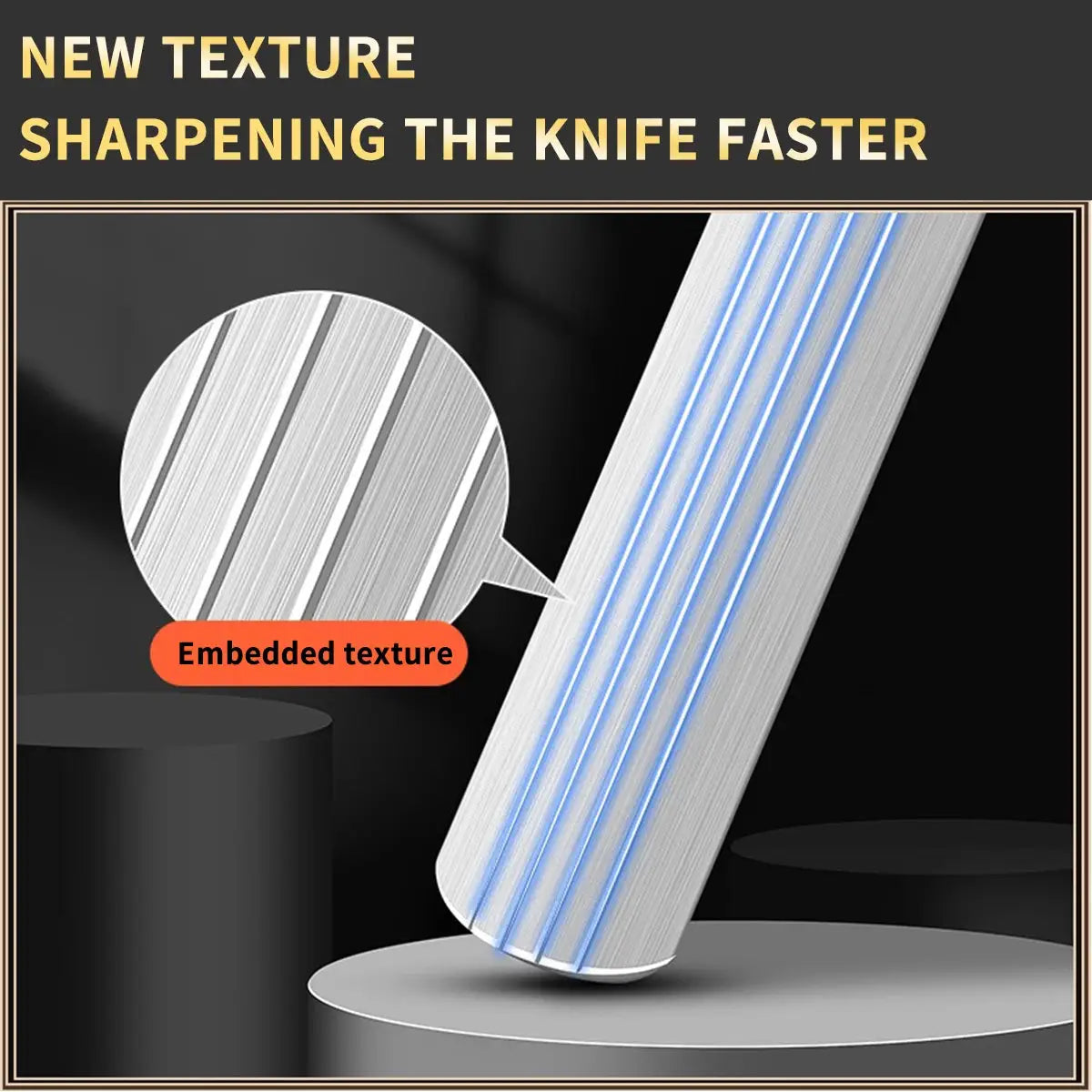 Knife Sharpening Rod | Tungsten Carbide Rod | Wood Handle | One Size