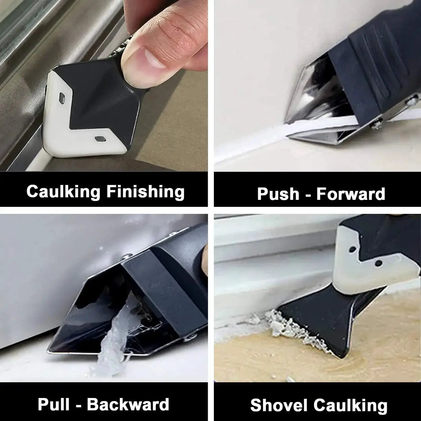 Silicone Scraper Sealant Smooth Remover Tool Set Caulking Finisher Smooth Grout Kit Floor Mould Removal Hand Tools Set from PriceLows™