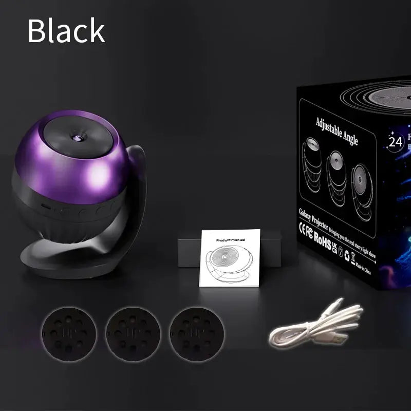 Galaxy Projector | LED Starfield Effect | 24 Scene Modes | Compact Size