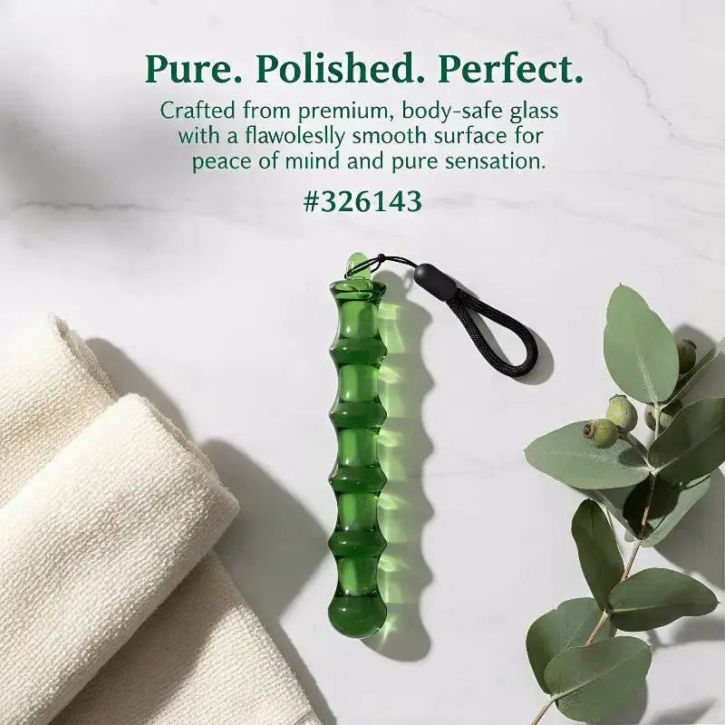 Man Massage Stick | Smooth Design | Green Transparent | 1 Piece