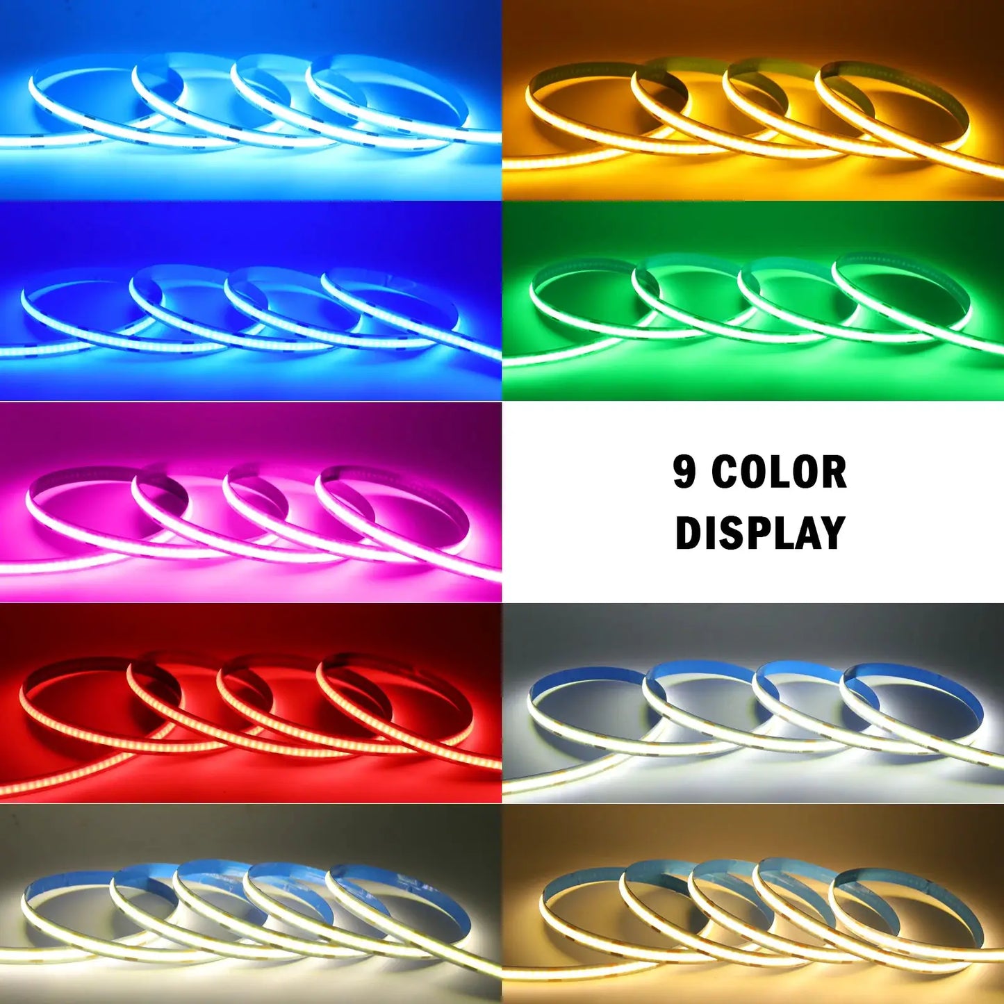 8MM COB Led Strip 5V with Motion Sensor Battery Powered 320LEDs/M Led Induction Night Light Warm White Red Ice Blue Green Yellow from PriceLows™
