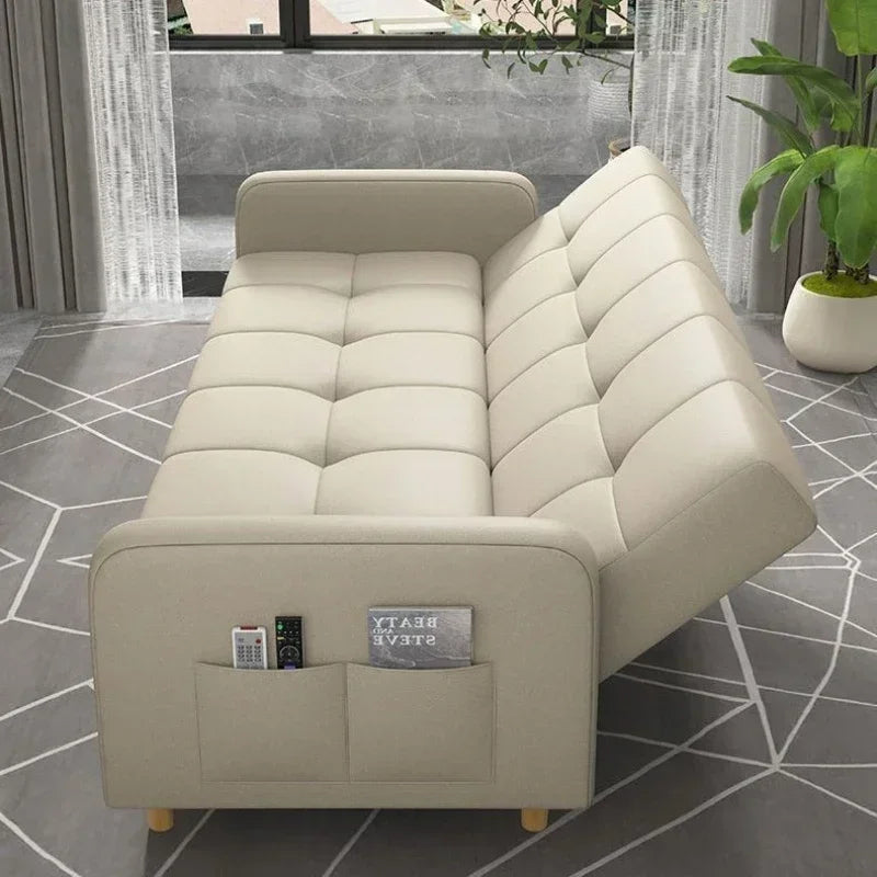 Sofa Bed | Wood Frame | Fabric Upholstery For Hotel Use