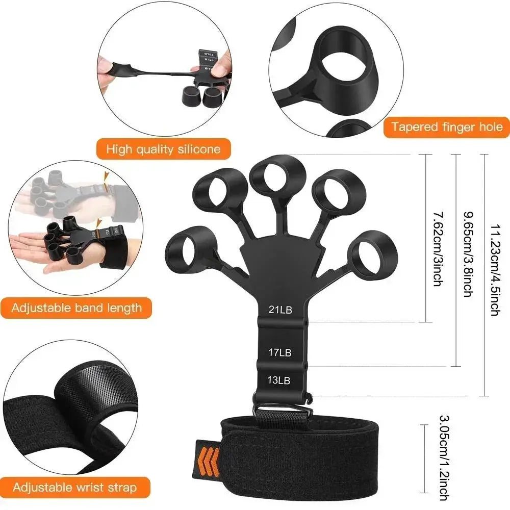 Hand Grip Strengthener | Adjustable Resistance | Finger Trainer