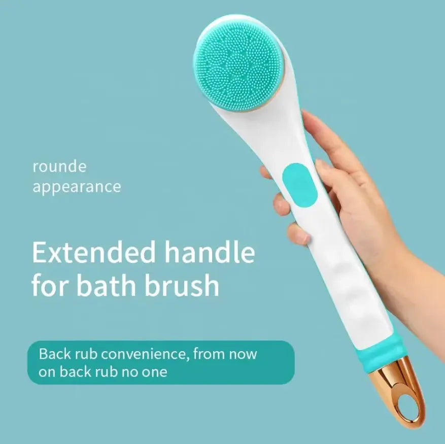 Electric Bath Brush | Long Handle | Waterproof | Replaceable Heads
