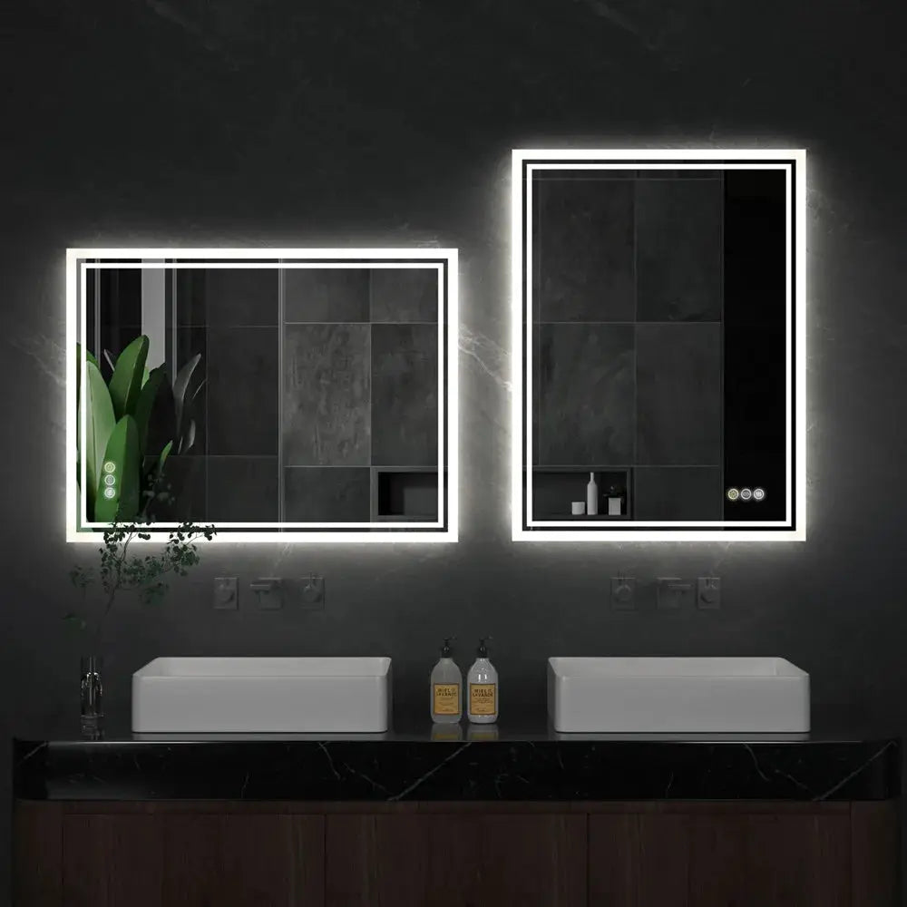 LUVODI Illuminate LED Backlight Bathroom Mirror Frameless Dimmable Defog Bath/Shower/Shaving Mirror from PriceLows™