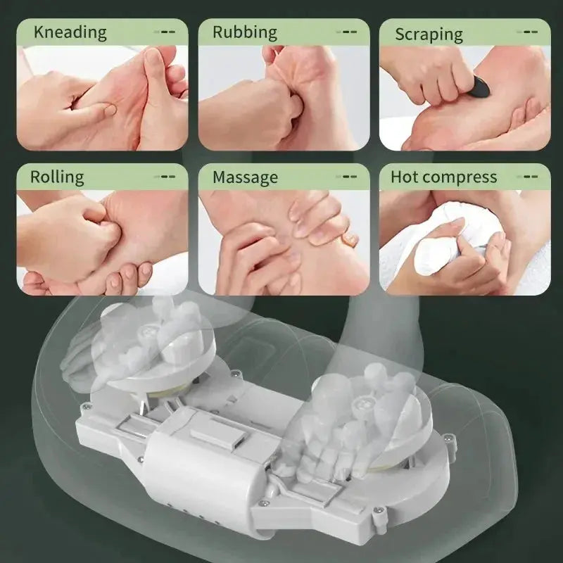 Electric Foot Massage Machine | Infrared Heat | 3D Roller Kneading | Home Relaxation