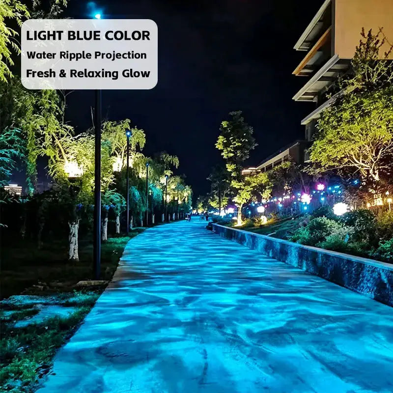 LED Water Ripple Projector | Waterproof Outdoor Beach Light | Aluminum