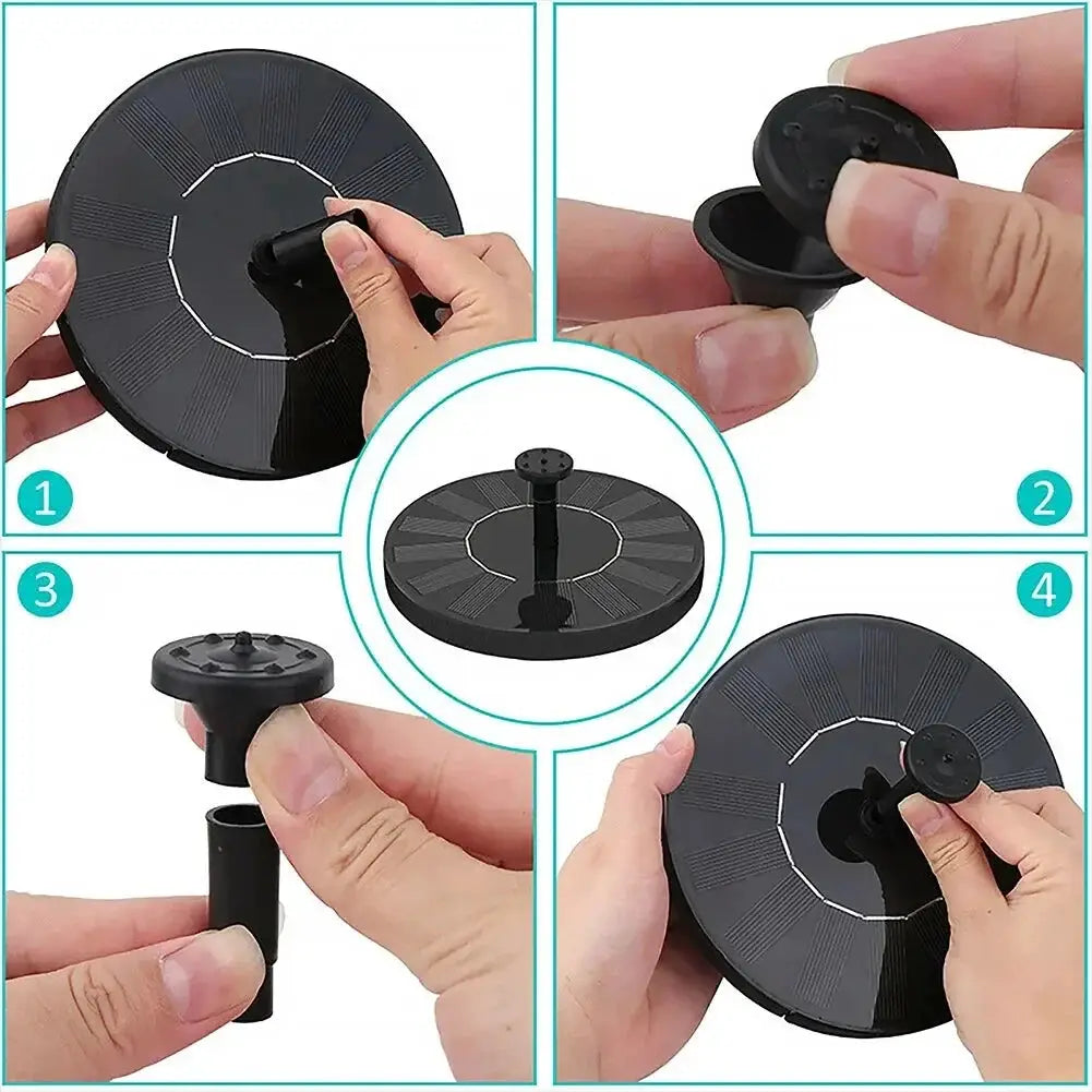 13/16/18cm Solar Fountain Pumps: Suitable for Garden Pools, Ponds & Bird Baths. Outdoor Floating Pumps with 8 Nozzles from PriceLows™