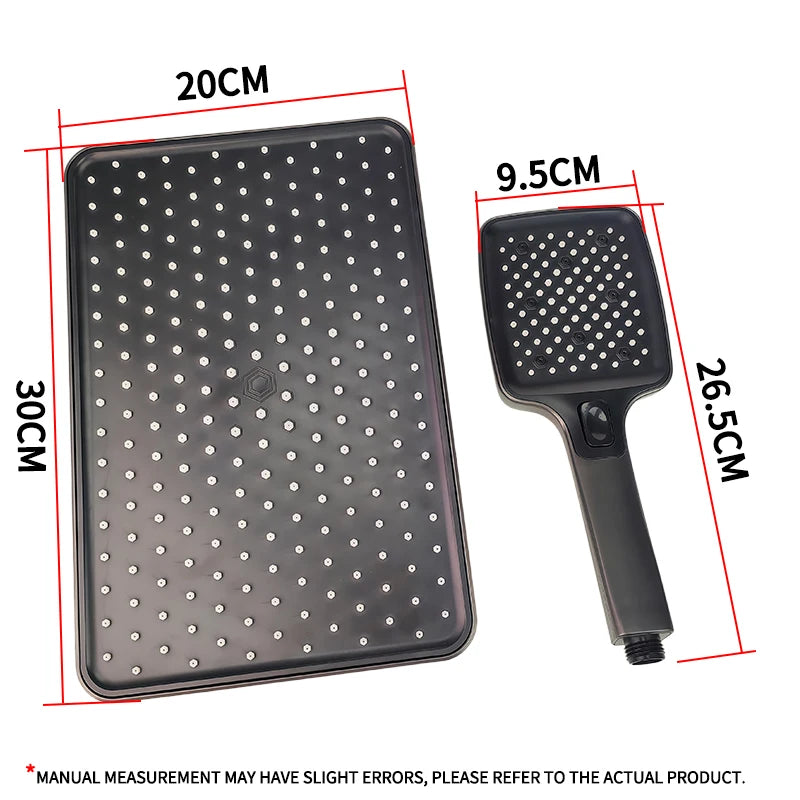 Shower System | 360 Swivel Rainfall | Overhead And Handheld | Universal Fit