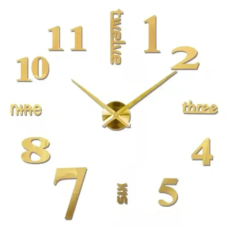 Large 3D Wall Clock Luminous Classic Wall Clocks DIY Digital Clock Wall Watches Stickers Silent Clock for Home Living Room Table from PriceLows™