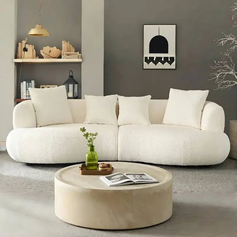 Sofa | Wooden Frame Minimalist Design | Nordic Retro Style | Single
