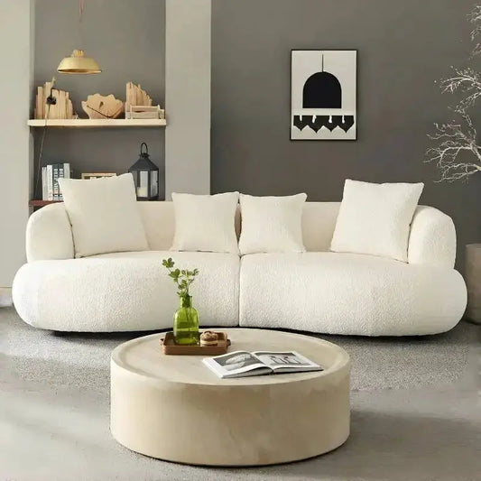 Sofa | Wooden Frame Minimalist Design | Nordic Retro Style | Single from PriceLows™